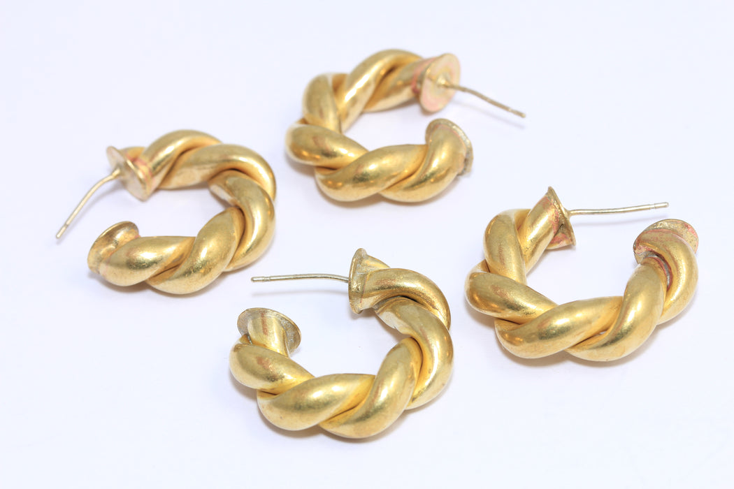Statement Hoop Earrings, Braided Hoops, Earring Hoops