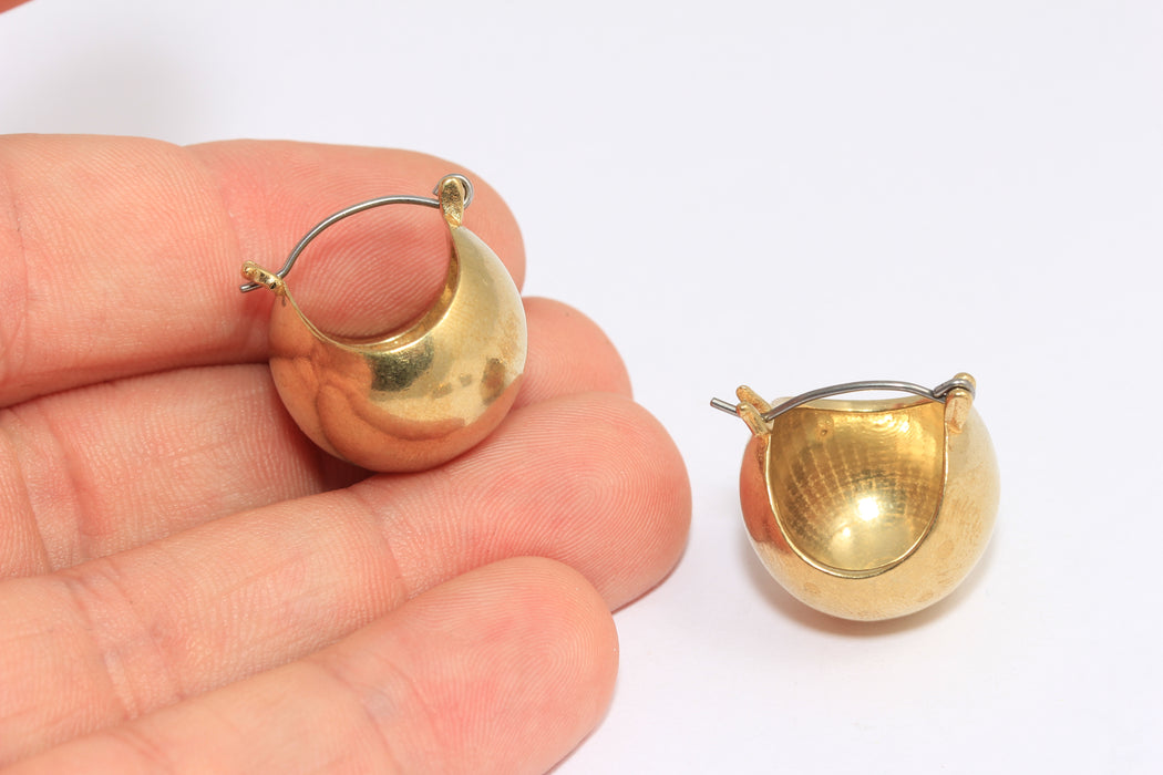 Drop Ball Earrings, Earring Hoops