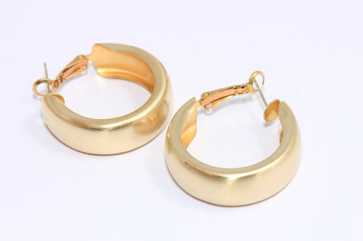 Brass Round Earrings, Brass Earring Hoops