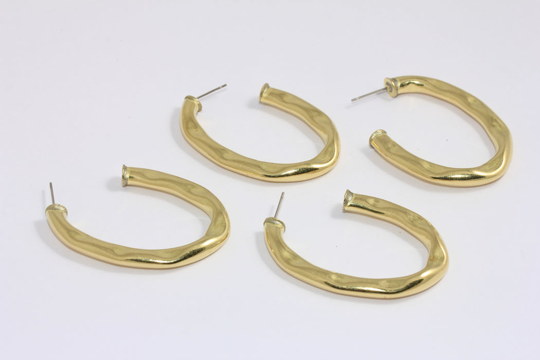 Irregular Shape Earrings, Tube Earrings