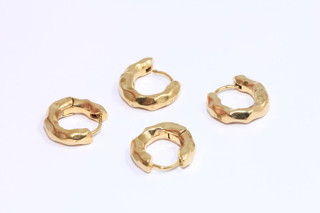 Textured Earring Hoops