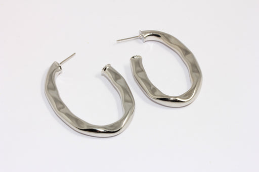 Tube Earrings, Oval Hoop Earrings, Tube Earrings