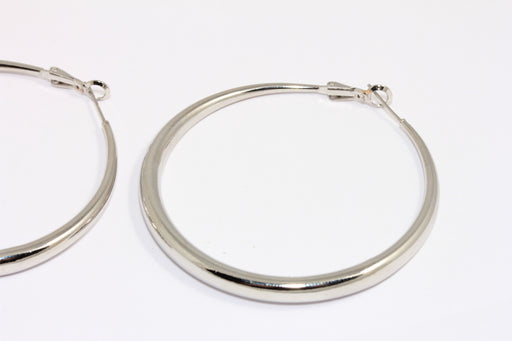 Dangle Earrings, Large Circle Hoops