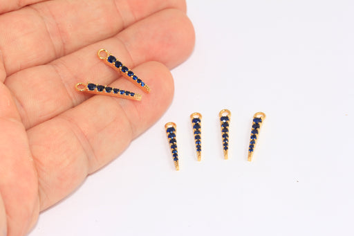 Shiny Gold Triangle Charm