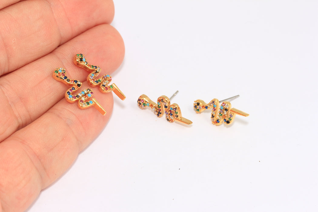 Snake Stud Earrings