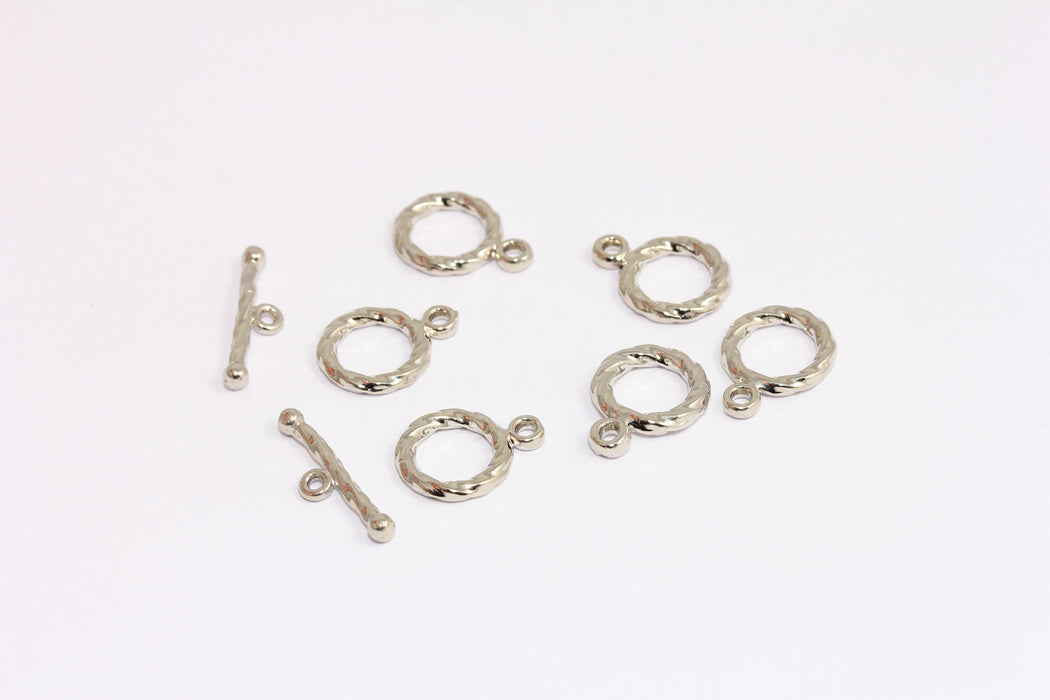 Silver Color Plated Toggle Clasp