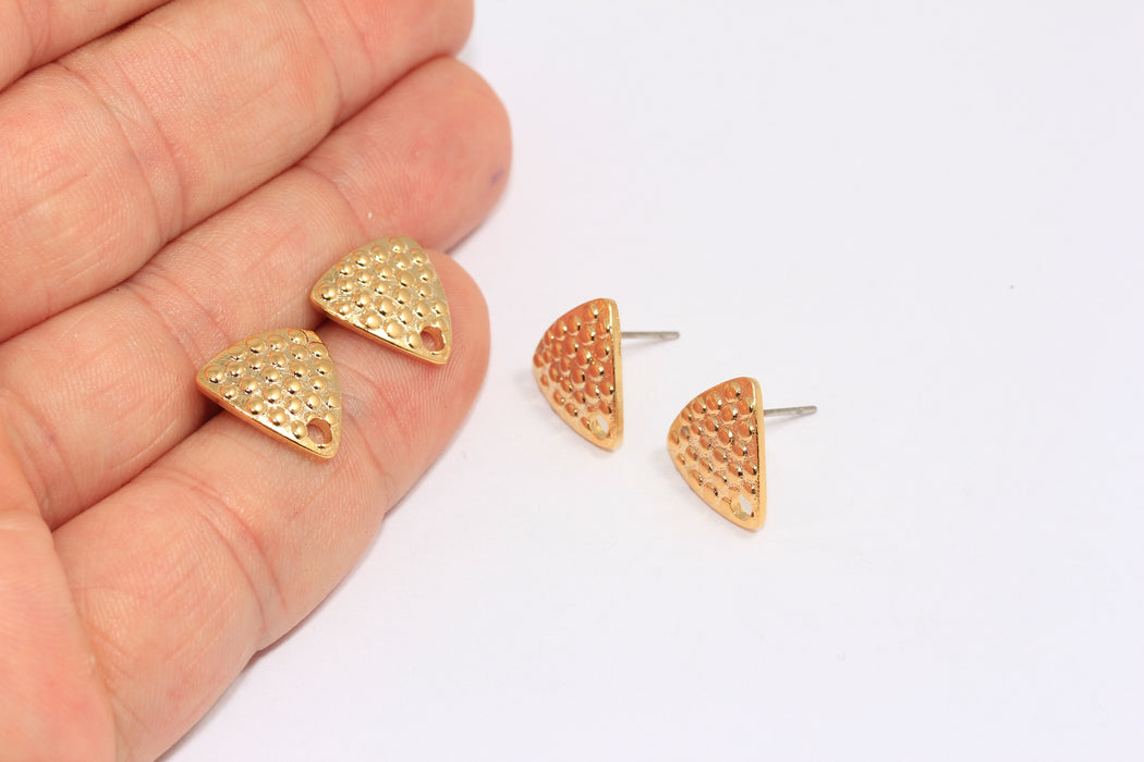 Triangle Stud Earrings, Minimalist Drop Earrings