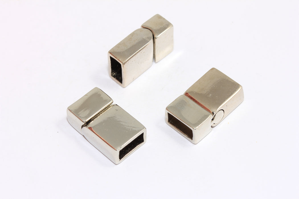 Rhodium Plated Bracelet Clasps
