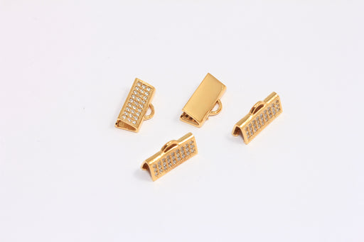 Micro Pave Ribbon Crimp