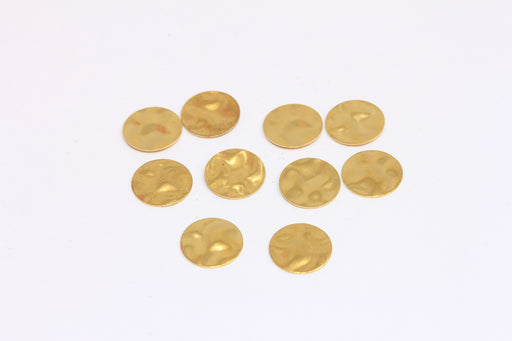 Brass Hammered Disc