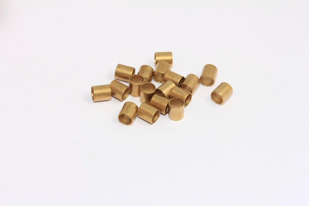 5x5,5mm Raw Brass Tube Beads, Round Tubes, Mini Spacer Beads, TBR89