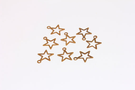 Brass Star Charms