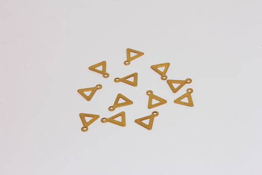 Brass Triangle Charms