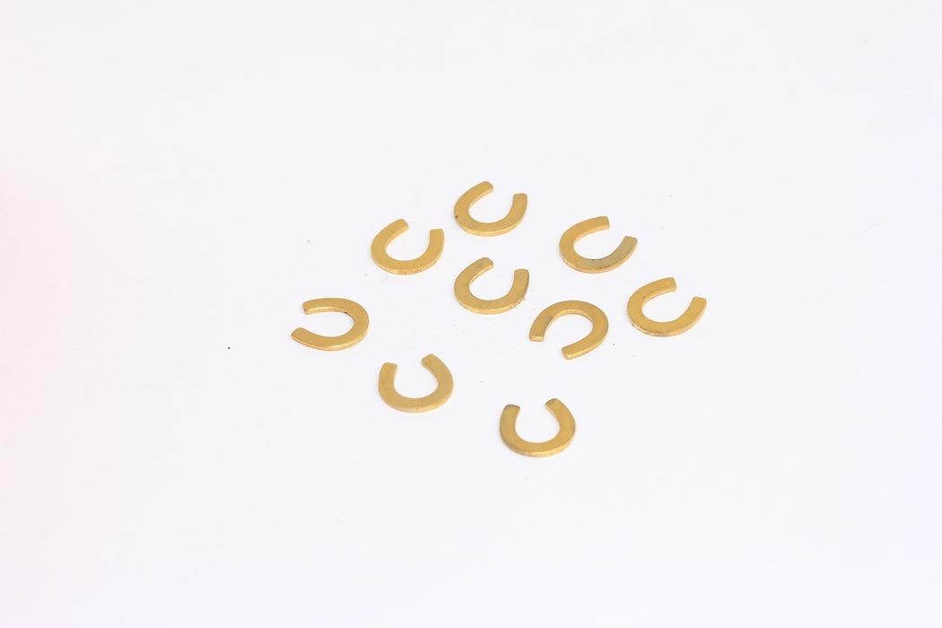 Brass Horseshoe Charms