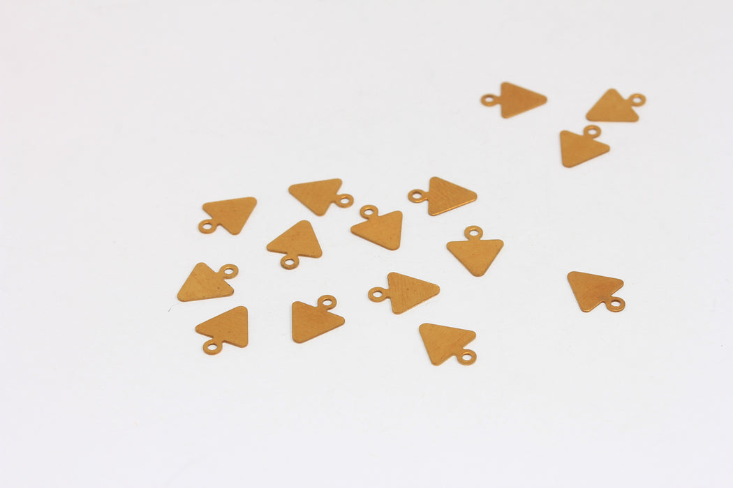 Brass Triangle Charms