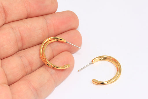 Hoop Earrings, Twisted Hoops