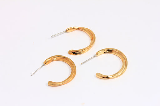 Hoop Earrings, Twisted Hoops