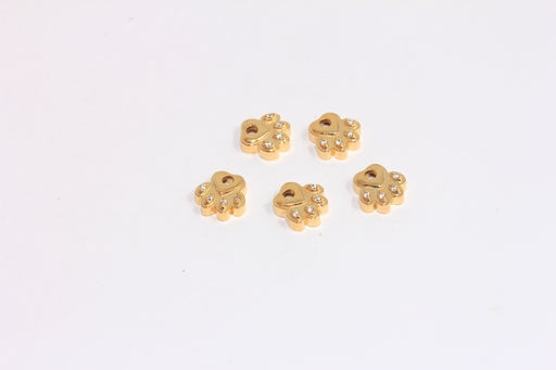 Shiny Gold Cat Paw Charms