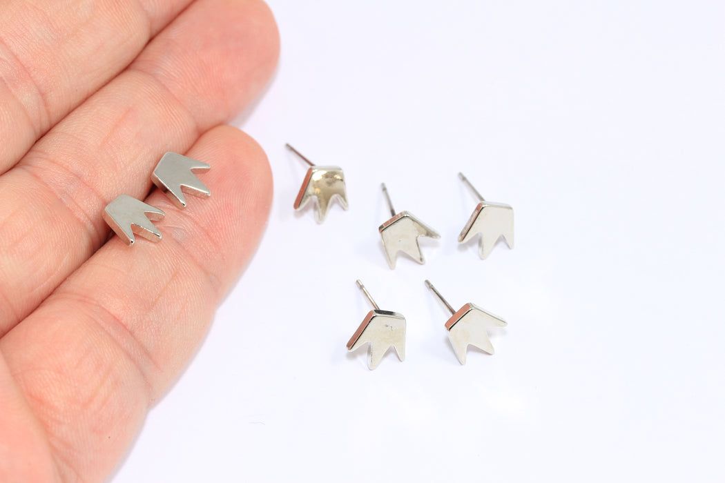 Crown Stud Earrings