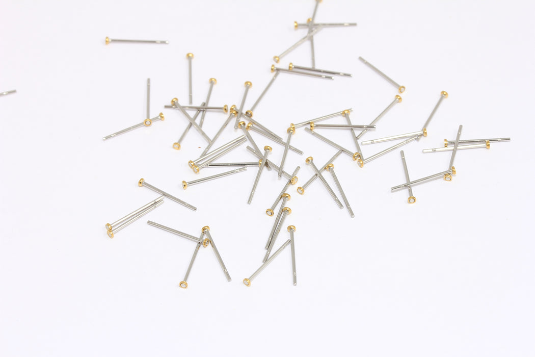 Stainless Steel Head Pins, Jewelry Components, Flat Head Pins for Beading And Soldering, TBP37