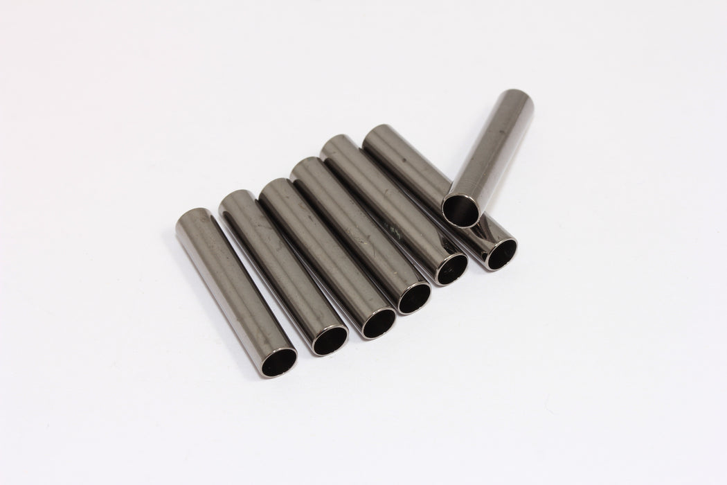 6x33mm Bronz Kaplamalı Tüp Takılar, Masif Bilezik Tüpleri, Deri Kordon Tüpleri, AE20