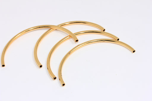 Tube Necklace, Long Curved Tubes