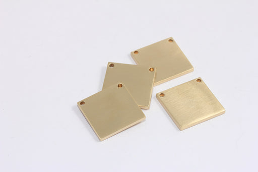 Stamping Blank, Two Hole Square Disc