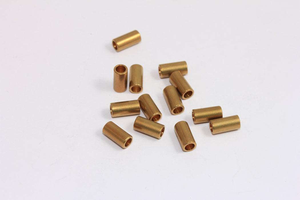5x10mm Ham Pirinç Boru Boncuklar, Katı Borular, Ara Boru Boncuklar, Bilezik Borular, TBP48