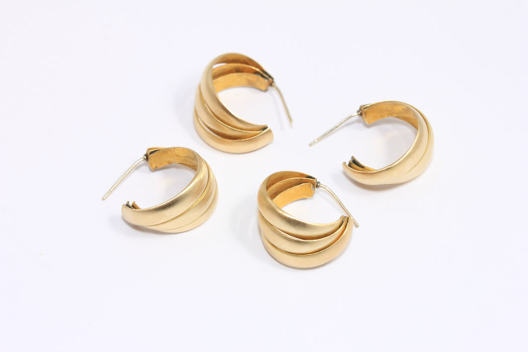 Shell Shaped Hoop Earrings, Drop Earrings, Earring Hoops