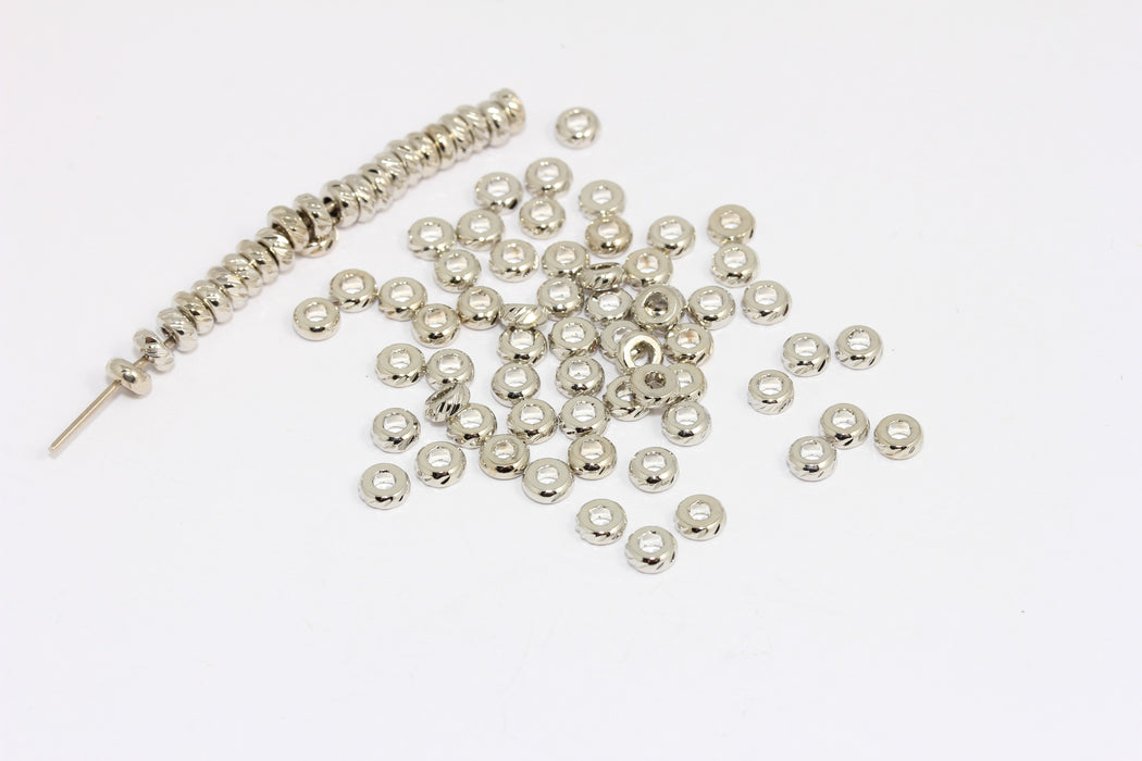 Flat Disc Beads, Wheel Beads