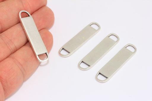 Rectangle Nameplate Bar, Bracelet Connector