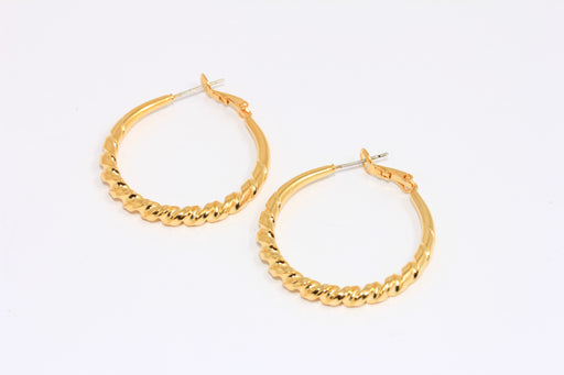 Hoop Earrings, Twisted Hoop Earrings