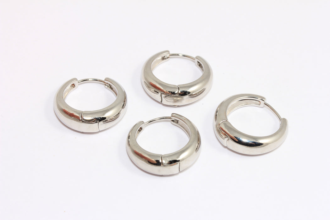 Lever Back Earrings, Silver Earring Hoops