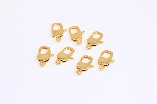 Shiny Gold Square Lobster Clasp