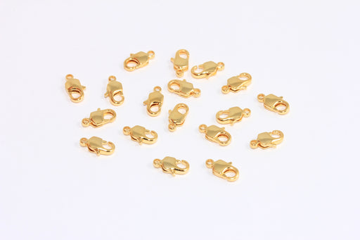 Shiny Gold Square Lobster Clasp