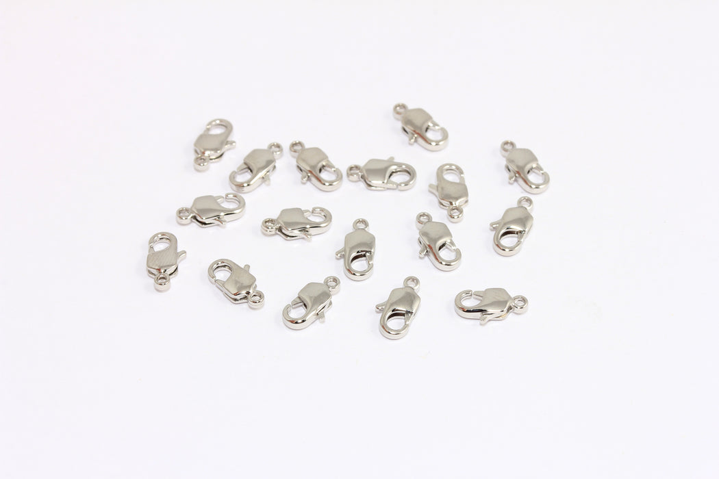 Rhodium Plated Lobster Clasp