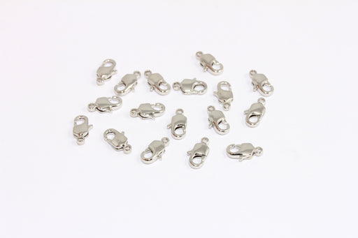 Rhodium Plated Lobster Clasp