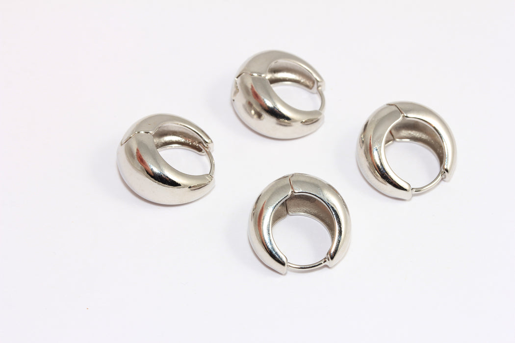 Lever Back Earrings, Silver Earring Hoops