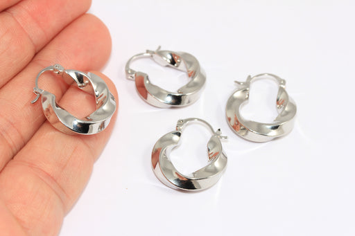 Hoop Earrings, Twisted Hoop Earrings