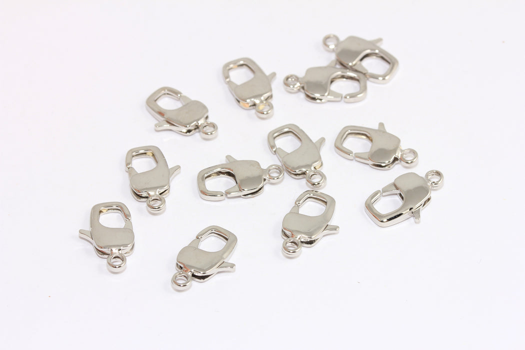 Rhodium Plated Lobster Clasp