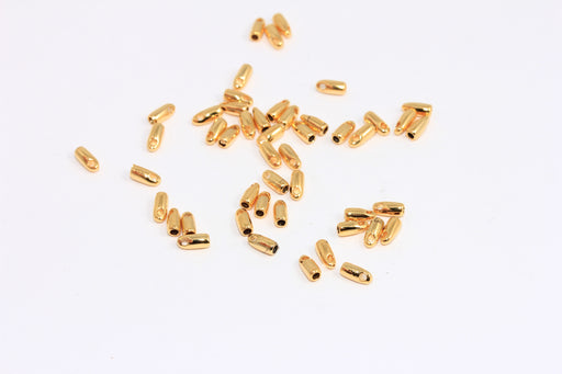 Shiny Gold Bead Caps