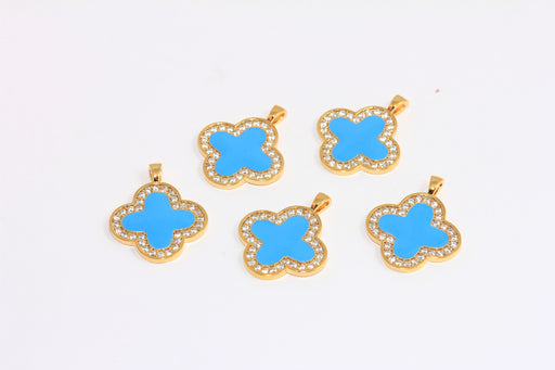 Enamel Daisy Flower Beads