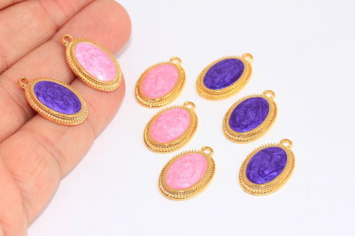 Vintage Oval Necklace Charms