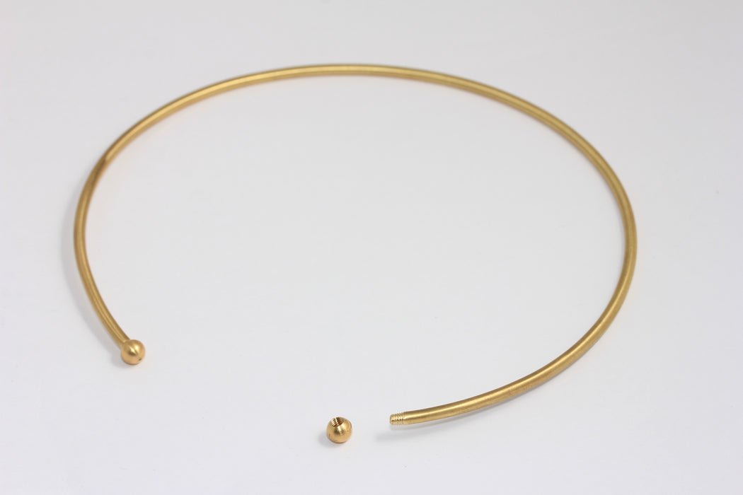 Tiny Brass Stacking Necklace