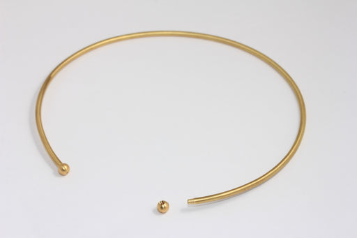 Tiny Brass Stacking Necklace