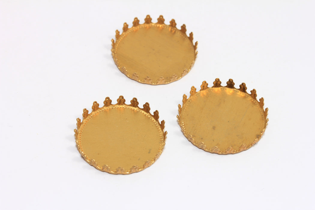 Brass Cabochon Settings