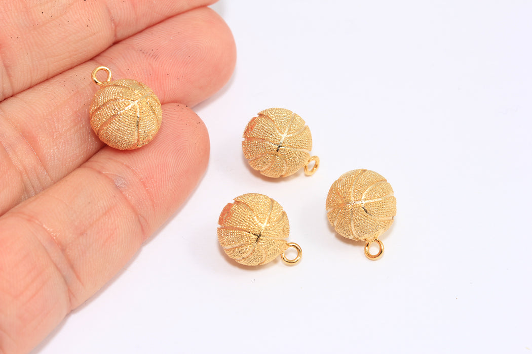 Ball Beads, Basketball Beads, Drop Ball Beads, Basketball Charms