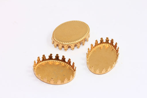 Brass Cabochon Settings