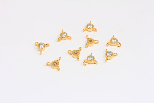 Shiny Gold Connector Beads