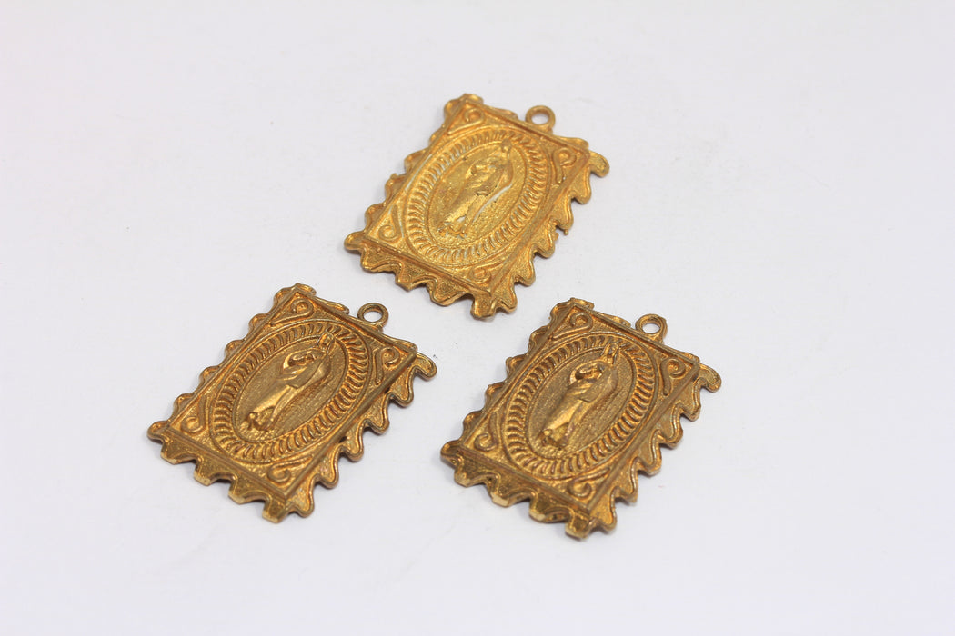 Brass Mother Mary Pendant